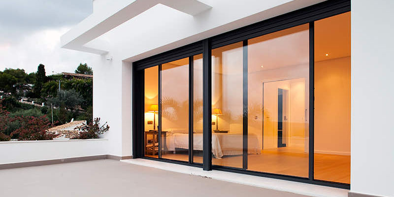Sliding glass doors 